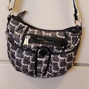 Kipling Crossbody / shoulder bag with owl pattern.